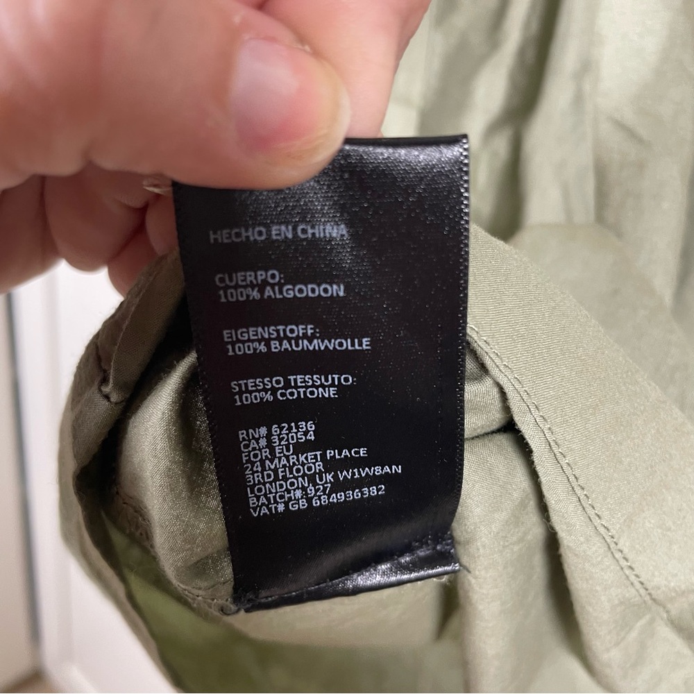 Urban Outfitters Olive Button-Front Cotton Romper - Picture 11 of 15